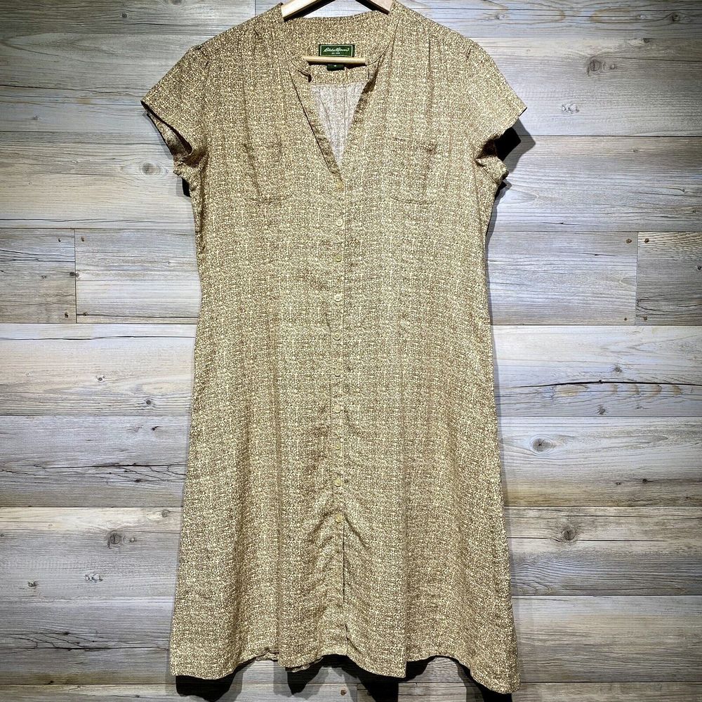 Eddie Bauer Tan Midi Dress